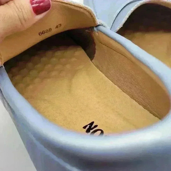 Brand New No Box Loafer Shoes for Men Size 43 Metalic Light Blue Flexible - Picture 5 of 9